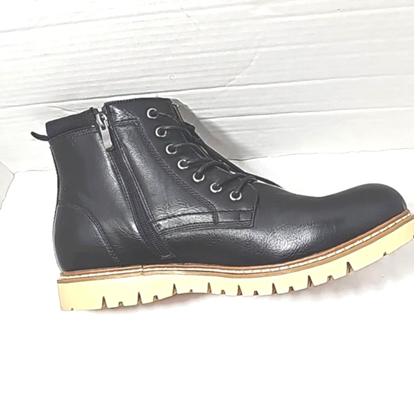 Steve Madden Mens chukka boots sz 12M black ortholite comfort foam insole work - Picture 2 of 15